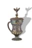 GUBKIN SILVER CUP WITH LID, DECORATED VINE LEAVES AND GRAPES AND A COCKEREL-SHAPED TOP
Factory of Ivan Semenovitch Gubkin, Moscow, 1850s.