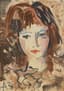 ANATOLY ZVEREV (1931 - 1986)
Portrait of a woman with auburn hair