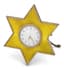 FABERGÉ SILVER-GILT AND ENAMEL SIX-POINTED STAR CLOCK
Workmaster Viktor Aarne, St Petersburg, 1899-1903