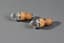 PAIR OF ENGLISH SILVER STOPPERS