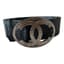 CHANEL
Black eather belt with ‘CC’ buckle