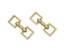CARTIER
14K GOLD SQUARE « ANNEAUX DE PONT  » CUFFLINKS