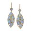 [SANS RESERVE]
BOUCLES D’OREILLES EN ARGENT DORE OPALES ET SAPHIRS