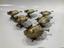 SET OF SIX SILVER AND VERMEILLE SALT CELLARS
