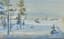 MIKHAIL BALUNIN (1875-1939)
Winter morning. Pines and a passing sleigh.