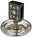RUSSIAN SILVER AND CLOISONNÉ ENAMEL MATCH HOLDER
Moscow, 1886