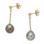 18K GOLD AND BAROQUE PEARL DROP EARRINGS