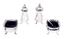 TWO SILVER SALT AND PEPPER SETS, MAPPIN & WEBB
Silver