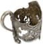RUSSIAN SILVER CUPHOLDER WITH FLORAL SPRAYS
Moscow, 1908-1917