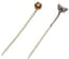 SET OF TWO ANTIQUE 14K GOLD TIE PINS