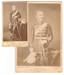 [PRINCE IMPERIAL]. Photography board. Natal, 1879. 2 photos. (cabinet format and business card format), mounted on board...
