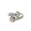 ‘TOI ET MOI’ 14K WHITE GOLD DIAMOND AND EMERALD RING
