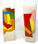 V. DREVIN
A PAIR OF GEOMETRIC CERAMIC VASES