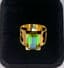 14K YELLOW GOLD AND TOURMALINE HANDMADE RING