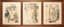 NATALIA GONCHAROVA (1881-1962)
Set of three drawings: