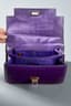 GUCCI VINTAGE VIOLET CROCODILE HANDBAG**