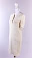 CELINE
Off-white Triomphe mini dress in cotton pointelle