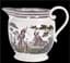 [WAR OF 1812]
STAFFORDSHIRE PEARLWARE JUG 'COSSACK MODE OF ATTACK', CIRCA 1813