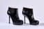 YVES SAINT LAURENT
BLACK LEATHER ANKLE BOOTS