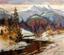 STEPAN USIK (1925-2001)
Winter Carpathian Mountains