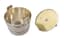 PARCEL-GILT SILVER TROMPE-L’OEIL SUGAR BOWL WITH A LID
Maker CGS, Assay master Eduard Brandenburg, St Petersburg, 1858
