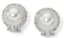 18K WHITE GOLD, DIAMOND AND PEARL EARRINGS