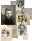 FIVE AUTOGRAPHED PHOTOGRAPHS
SIGNED : GABY MORLAY - MIREILLE - JEANNE HELBLING - THE ROWE SISTERS - MICKEY ROONEY