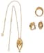 MAGERIT 'ATLANTIS'
SET OF 18K YELLOW GOLD, DIAMOND AND TOURMALINE NECKLACE, EARCLIPS AND RING