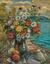 DAVID BURLIUK (1884-1956)
Flowers and fruits on a beach