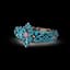 TURQUOISE, PEARL AND AMETHYST BRACELET, 19TH CENTURY