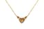 YELLOW GOLD, DIAMOND AND RUBY NECKLACE WITH ‘HEART’ PENDANT