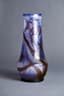 ART NOUVEAU 'GALLÉ' VASE IN BLUE AND BROWN
CAMEO GLASS WITH IRIS DECORATION, CIRCA 1900