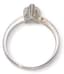SILVER AND ZIRCONIUM RING