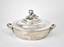 Parcel-gilt silver soup bowl with a cover decorated with a pomegranate finial.
Supplier of the Highest Court I. Sazikov, Russia, 1864