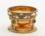 Silver salt cellar on a stand with painted polychrome enamels
Russian, master ‘MS’ (in Cyrillic), 1908-1917