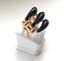 (Δ) GOLD, DIAMOND, AND ONYX RING