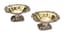PAIR OF RUSSIAN SILVER GILT CAVIAR VASES (SALTCELLARS)
Russia, 1848