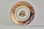 [PRINCE MIKHAIL VORONTSOV (1782-1856)]
PORCELAIN PLATE WITH ATTRIBUTES OF THE ARTS FROM THE SERVICE OF MIKHAIL VORONTSOV
Dagoty Manufactory, France, 1814 -1818