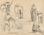 PAUL EMILE PISSARRO (1884-1972)
Three drawings: House in the countryside. Study of peasants. Study of figures working in the fields