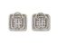BOUCLES D’OREILLES À CLIP EN OR GRIS 18K DIAMANTS ET SAPHIRS ROSES