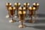 SET OF EIGHT A HAVILAND-NYE SILVER WINE GLASSES
Mark of A Haviland-Nye, London, 1792