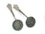 TWO SILVER AND POLYCHROME CLOISONNÉ ENAMEL SPOONS
Russia, St Petersburg