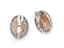 EAR CLIPS 18K GOLD, DIAMOND, RUBY, CORAL