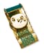 LIVIUS VELVET, BRASS, COULOURED STONES PENDULUM