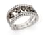 18K WHITE GOLD AND DIAMOND OPENWORK RING