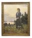 VIKTOR BABENTSOV (1921–2012)
Portrait of a Young Woman by the Dnieper River (Portrait of Lesya Ukrainka?)