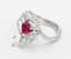 DIAMOND AND RED RUBY RING