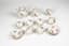 BERNARDAUD LIMOGES PORCELAIN COFFEE SERVICE 
WITH FLOWER DECORATION