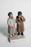 GARDNER’S PORCELAIN SCULPTURAL GROUP ‘VISITING MEN’
Moscow, The Gardner porcelain factory, circa 1870-1890