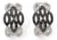 PAIR OF 18K WHITE GOLD AND DIAMOND EARRINGS